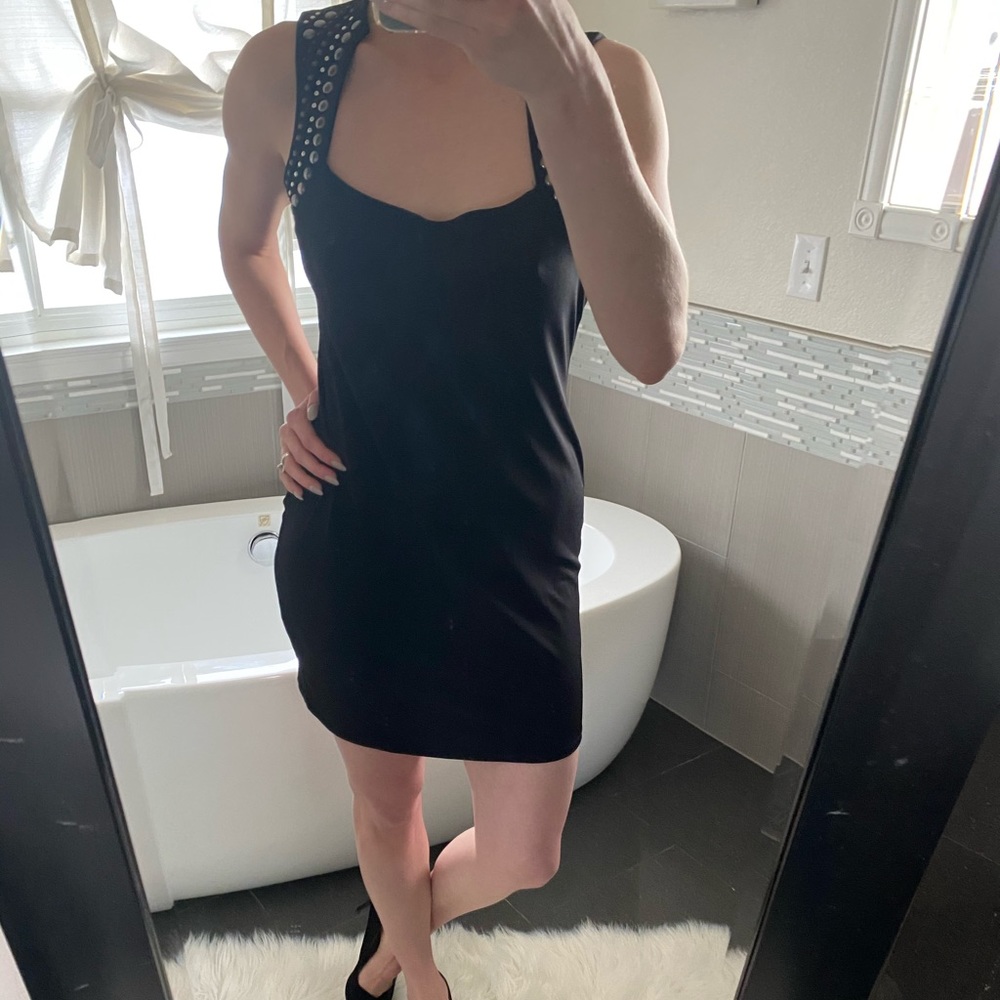 Rock and Republic Black Studded Dress